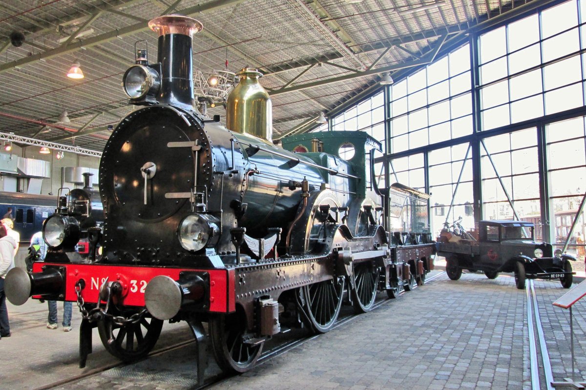 NS 324 stands at the Dutch Railway Museum in Utrecht on 12 March 2014.