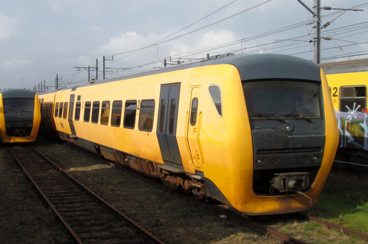 NS 3408 stands sidelined at Amersfoort on 14 October 2014.