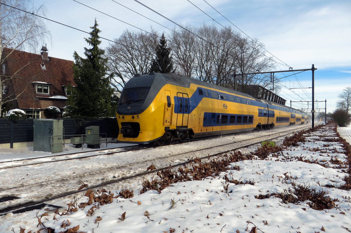 NS 8745 speeds through Wijchen on 15 February 2021.