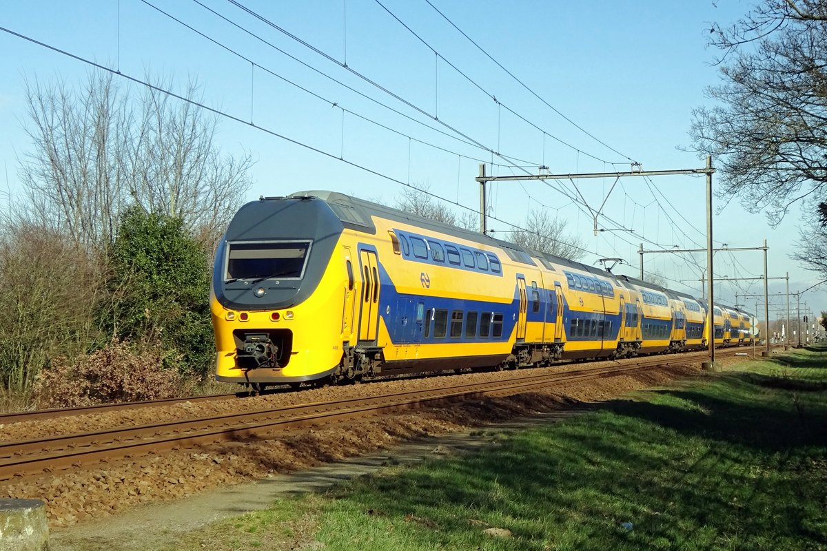 NS 9418 speeds through Wijchen on 1 March 2021.