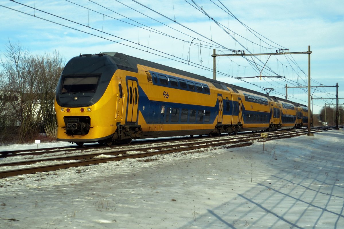 NS 9469 speeds through Alverna on 13 February 2021.