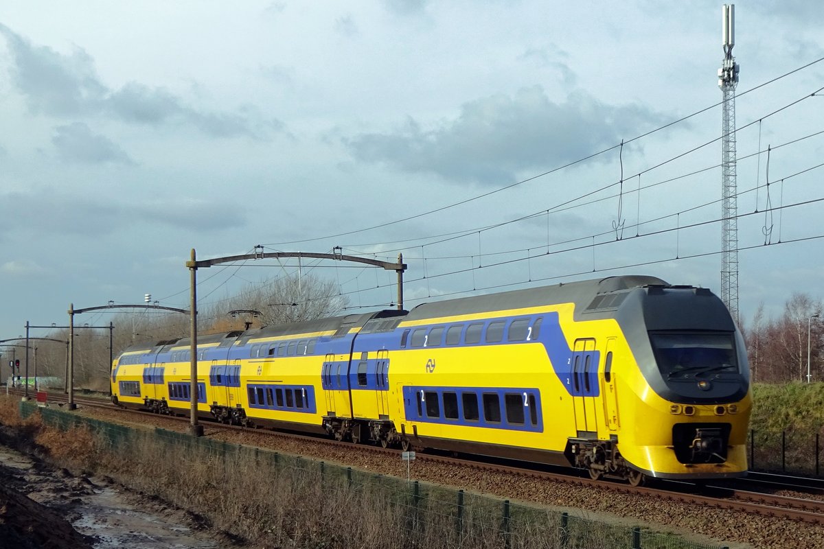 NS 9478 passes Tilburg-Reeshof on 24 January 2021.