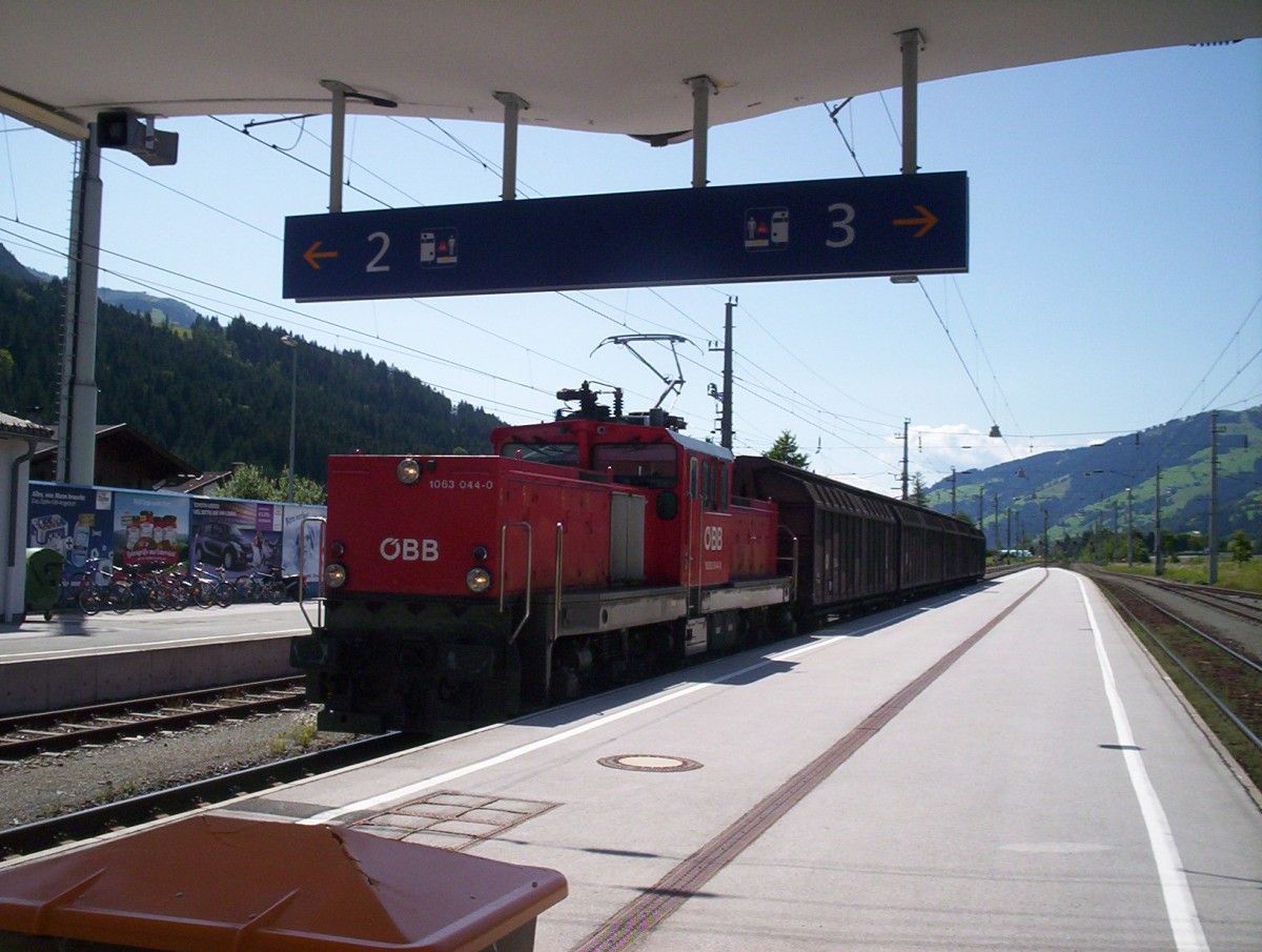 OBB 1063 044 at Kirchberg in Tirol, August 2012.