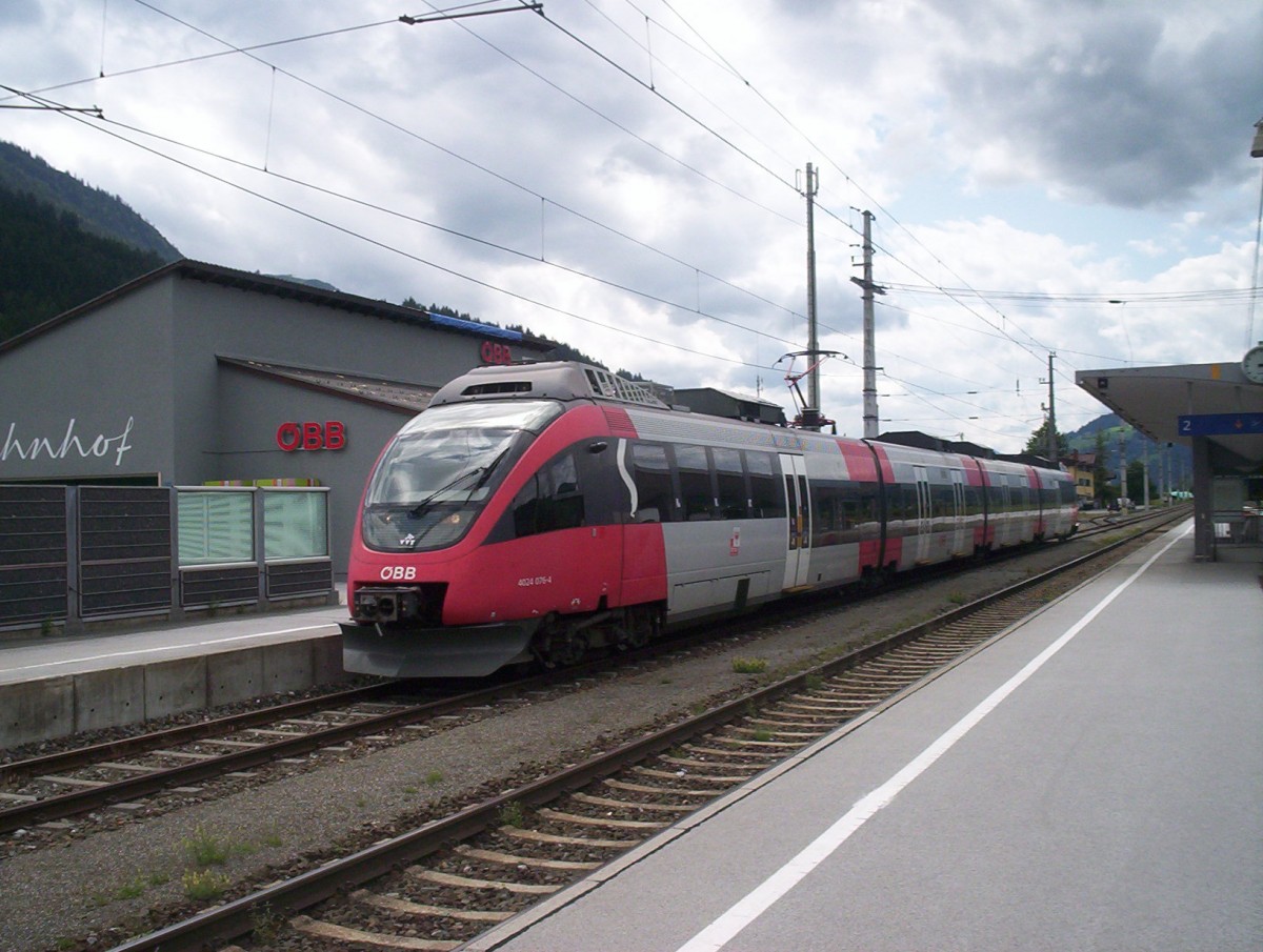 OBB 4024 076 at Kirchberg in Tirol, August 2012.