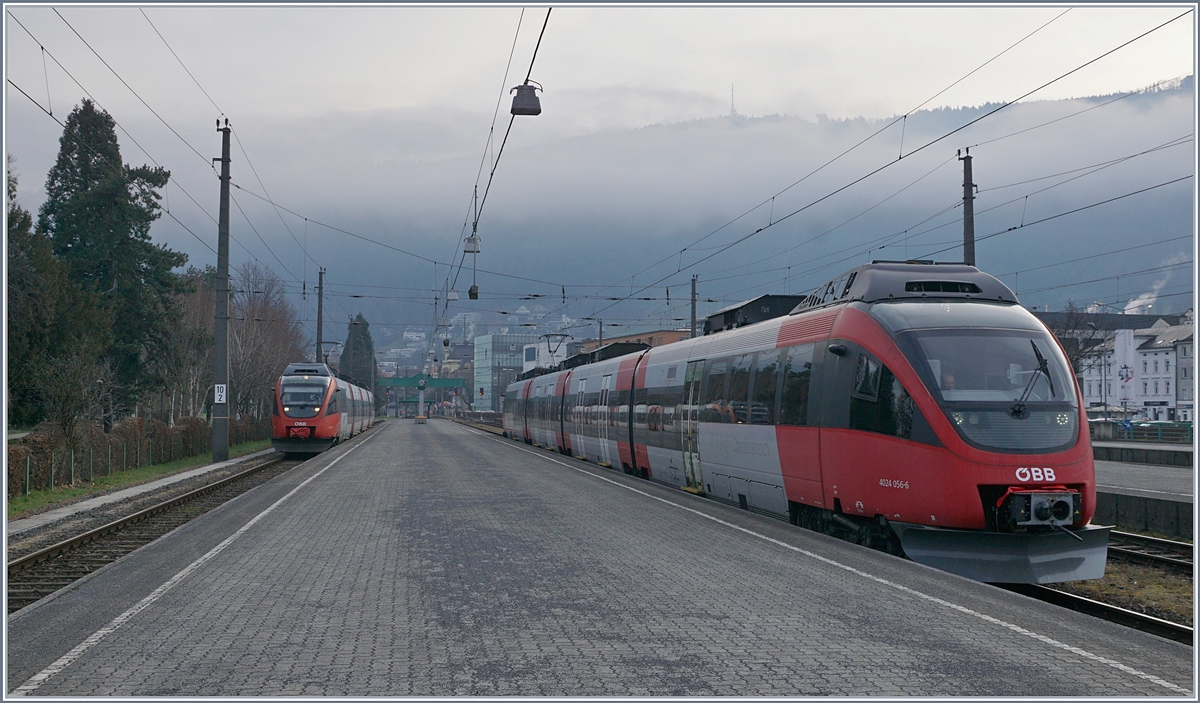 ÖBB ET 4024 to Feldkirch and St Margrethen in Bregenz.
17.03.2018 