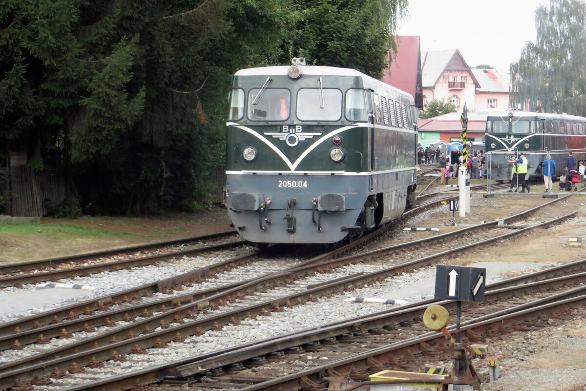 ÖSEK 2050.04 quits the loco shed at Benesov u Prahy on 10 September 2022 -the STEAM53 railway bonanza with more than ten museum trains, organised by Steam Story Agency, has kicked off into high gear.