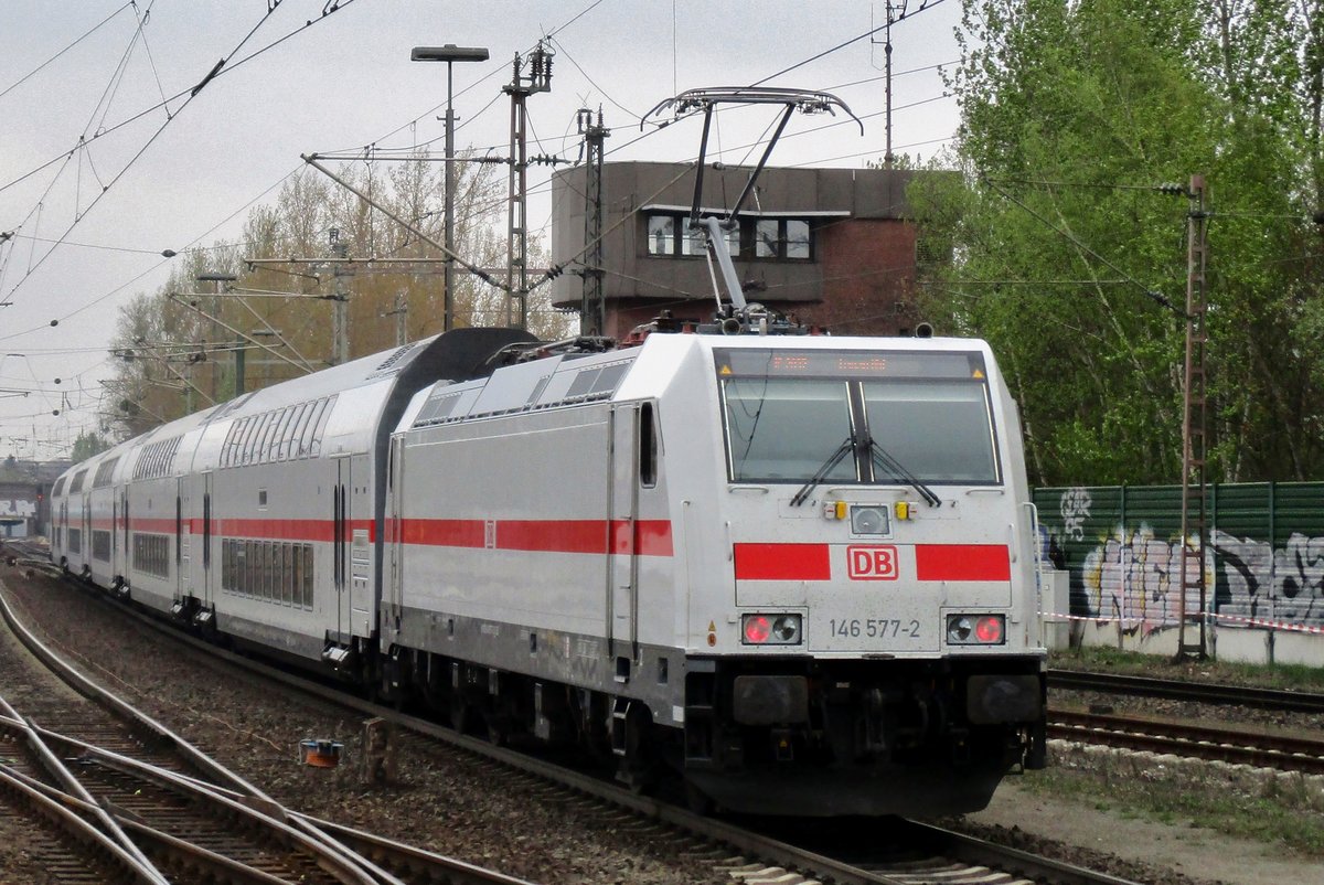 On 10 April 2017 DB 146 577 quits Braunschweig.