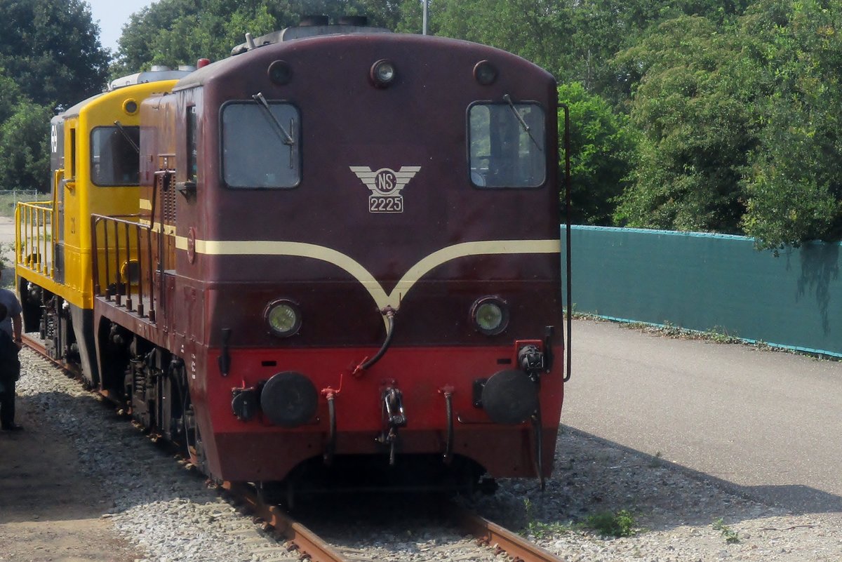 On 10 June 2018, former NS 2225 was photographed at Blerick during an exhibition -the picture was taken from the cab of another loco.