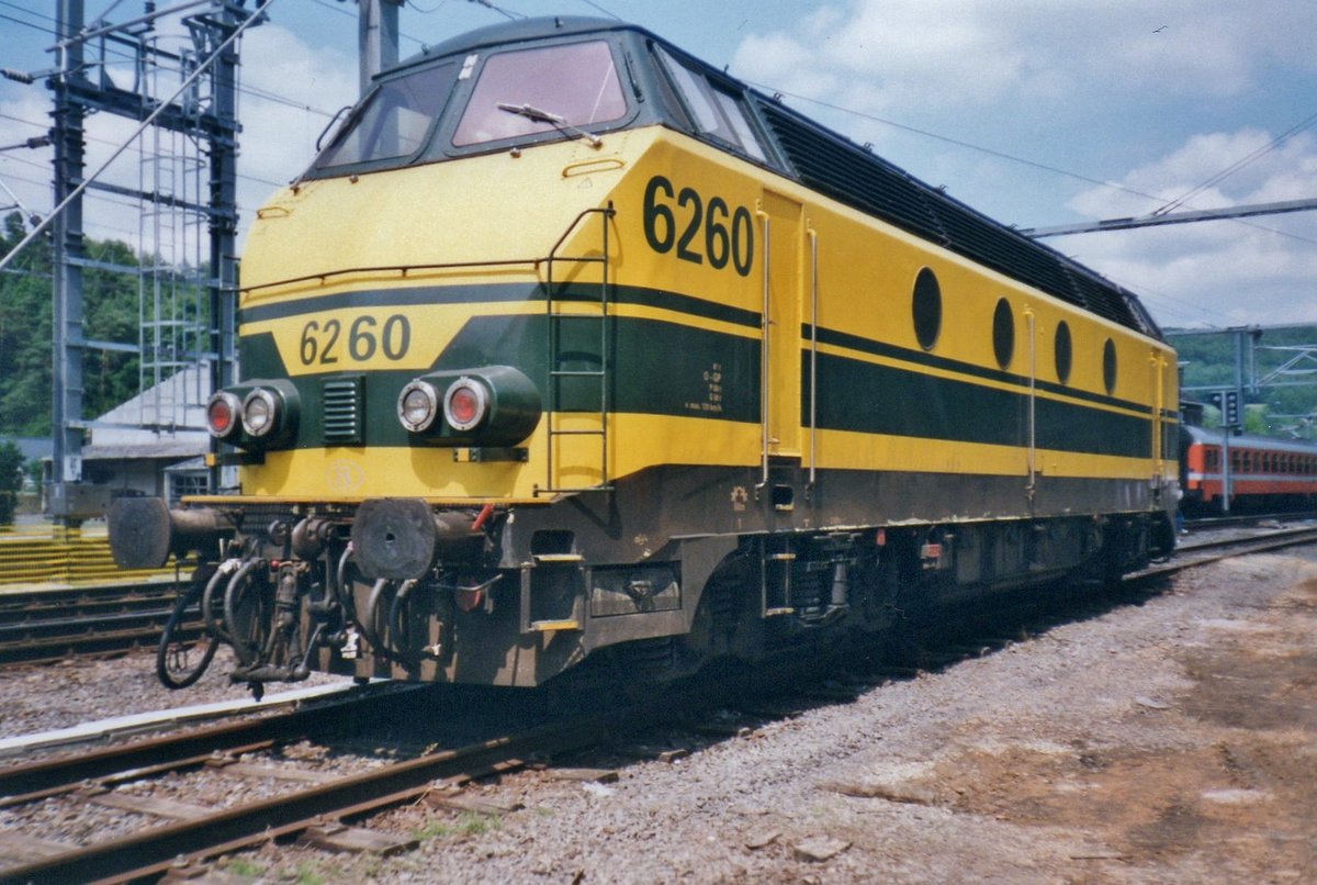 On 13 July 1999 SNCB 6260 stands at Trois-Ponts.