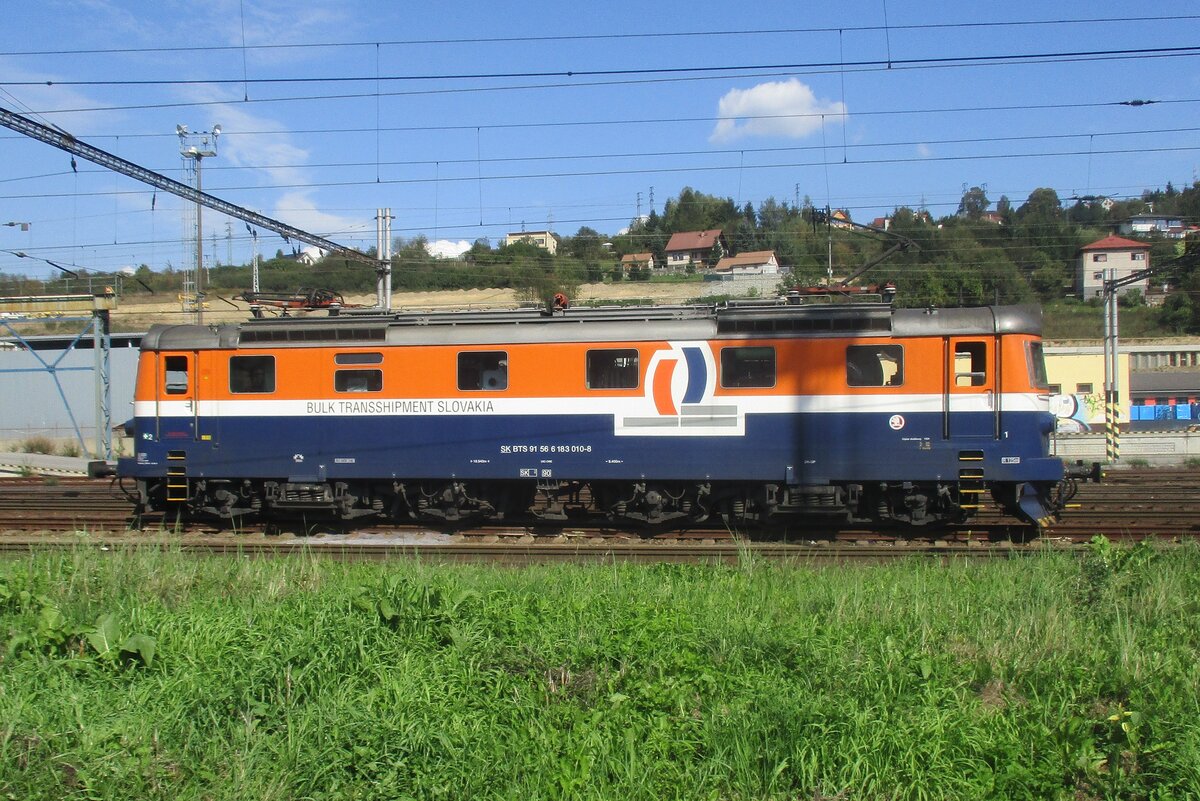 On 13 September 2018 Bulk Transshipment Slovakia 183 010 shows up at Cadça.