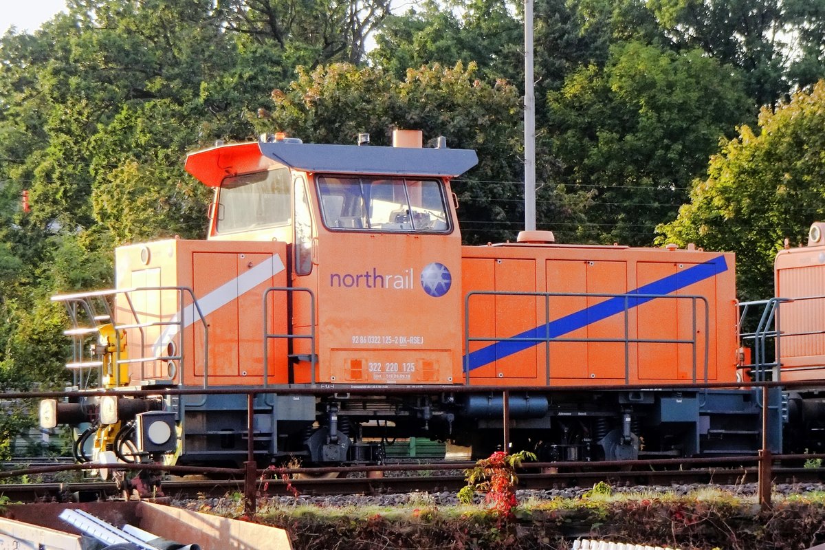 On 15 September 2020 Northrail 322 125 is stabled at Celle.