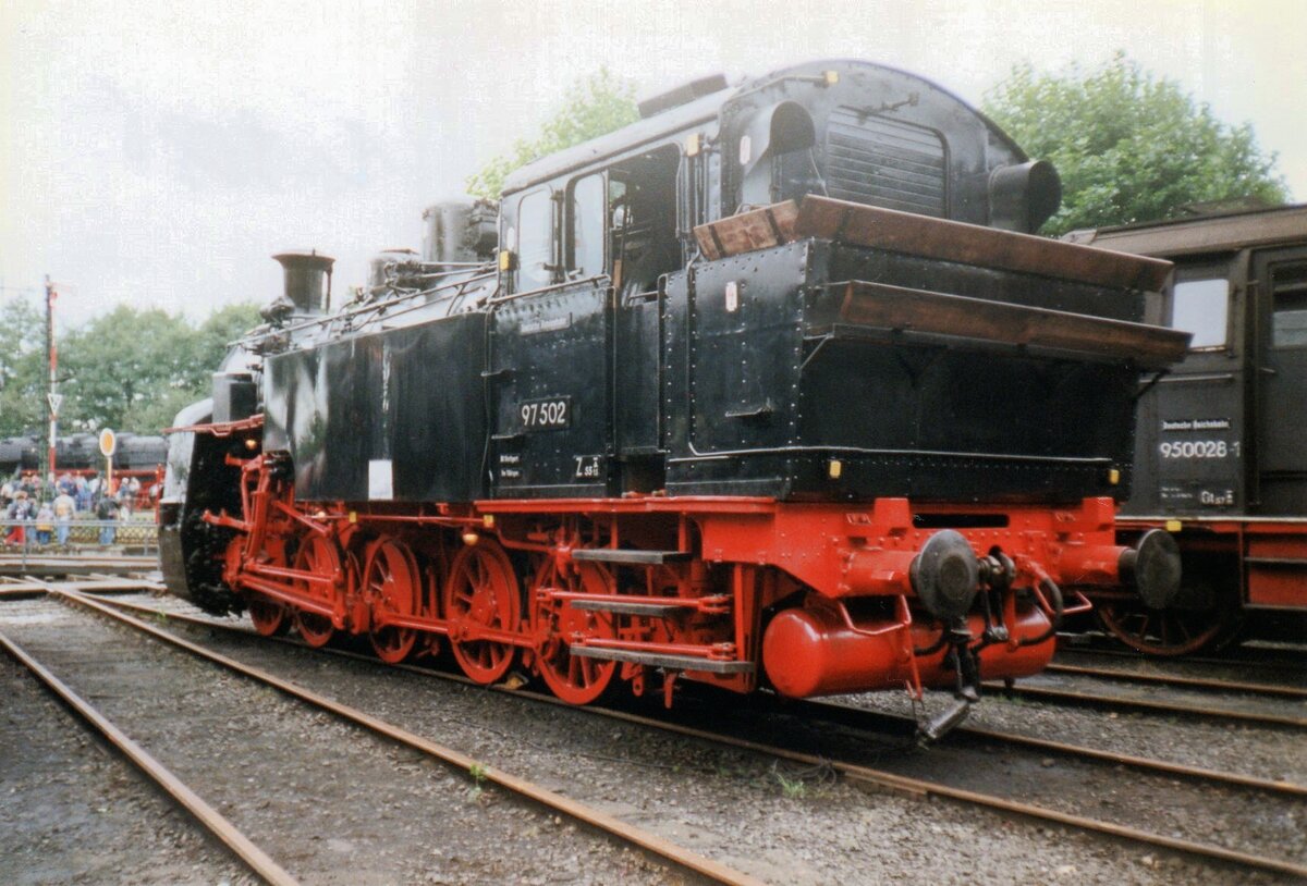 On 17 July 1999 97 502 stands at the DGEG-Museum in Bochum-Dahlhausen. Sadly, this engine is no longer in working condition.