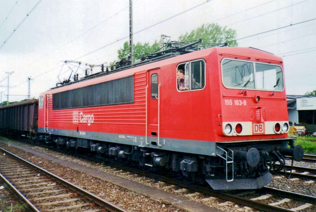 On 17 July 2000 DB 155 163 stood at Bad Bentheim.