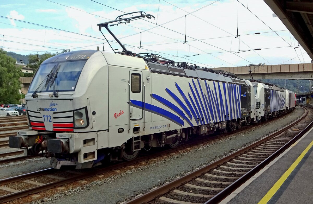 On 17 September 2019 Viola, a.k.a. 193 772, stands at Kufstein where she will be uncoupled.