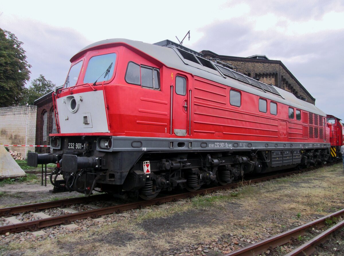 On 18 September 2016 WFL, former RaiLioN 232 901 stands at Berlin-Schöneweide. 