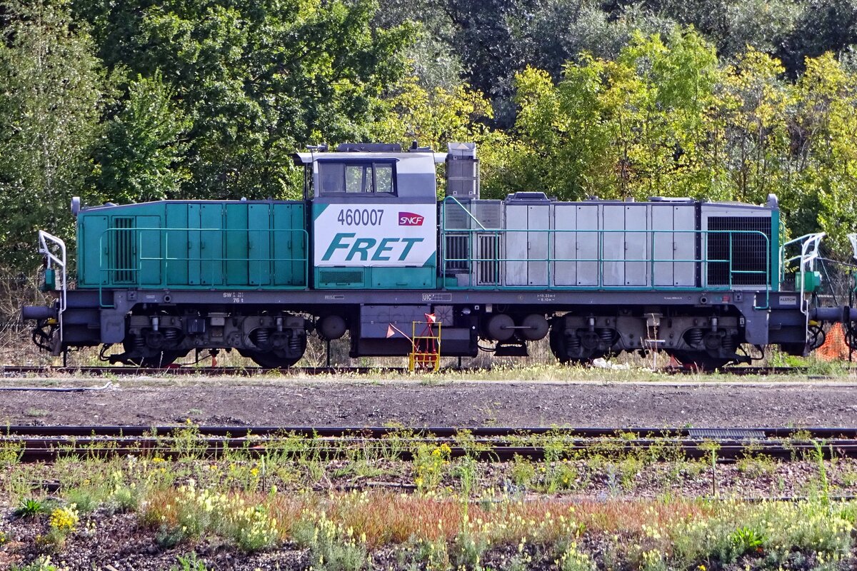 On 20 September 2019 FRET (4)60007 stands parked in Thionville.