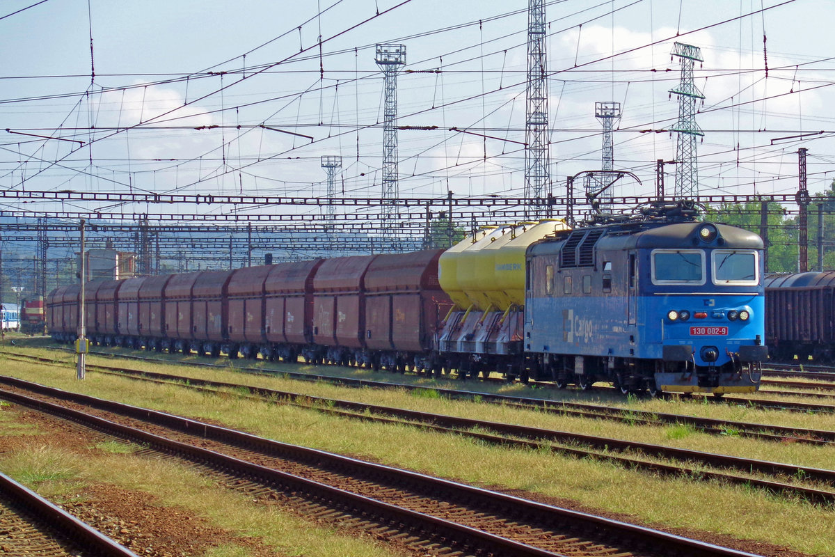 On 23 September 2018 CD 130 002 stands at the yard in Ceska Trebova.