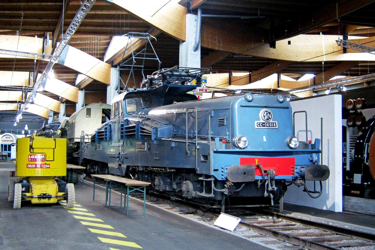 On 24 September 2010 CC 14018 was seen in the Cité du Train in Mulhouse.