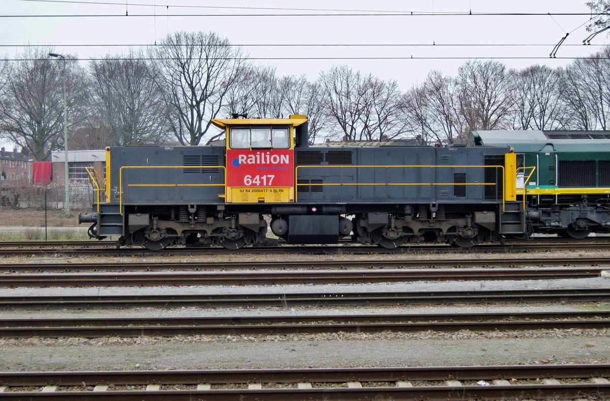 On 25 February 2012 RaiLioN 6417 stands stabled at Sittard.