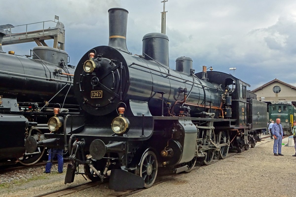 On 25 May 2019 SBB 1367 stands in the SBB works shops at Brugg AG during the annually held Open Weekend of the Verein Mikado 1244, that have their headquarters at this SBB works.