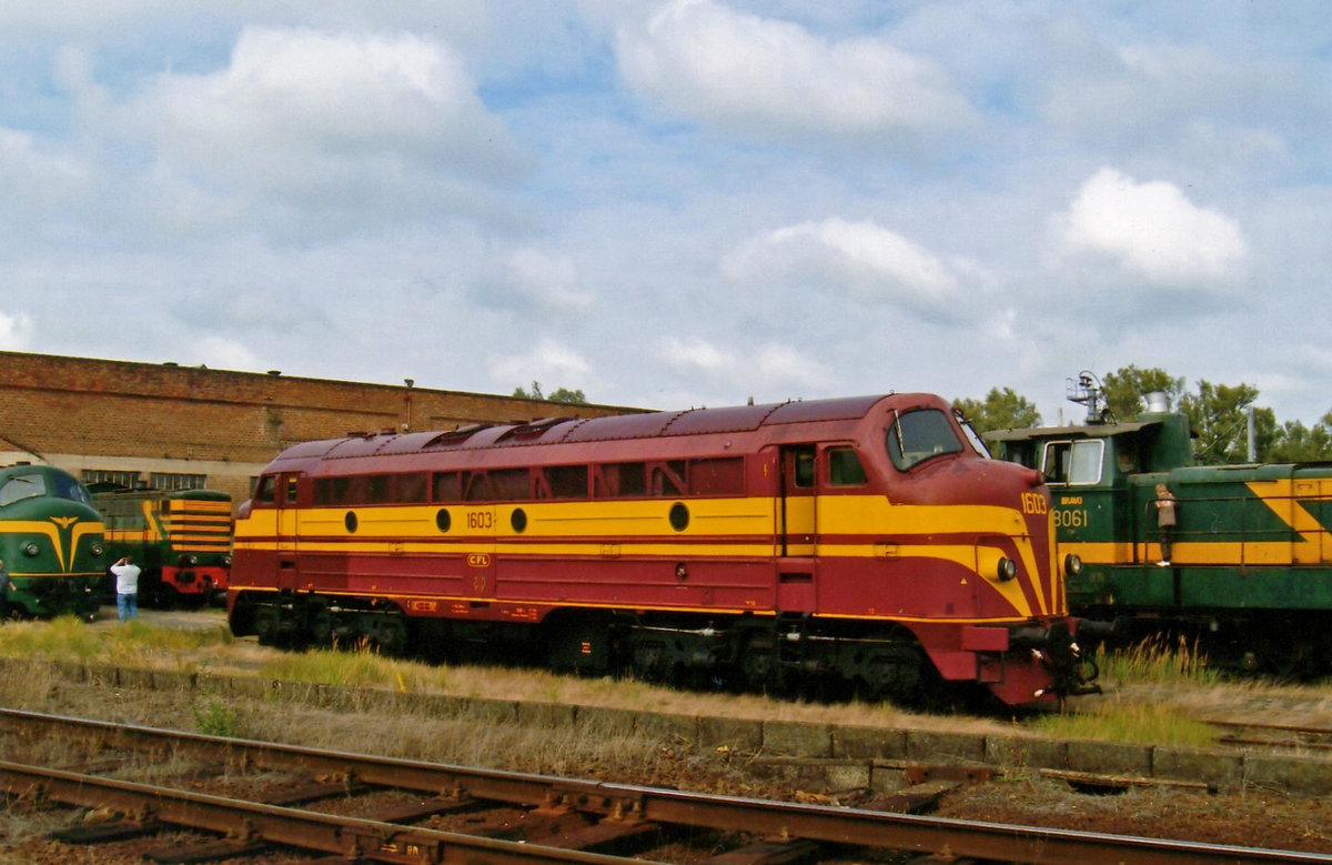 On 26 September 2009 ex-CFL 1603 stands at Saint-Ghislain. She is now owned by PFT-TSP.