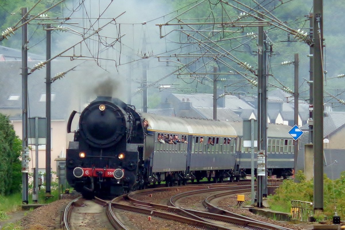 On 29 April 2018 CFL 5519 is about to call at Wasserbillig.