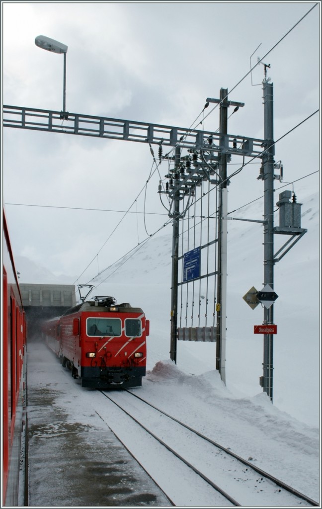 On the higest Point of the MGB: the Oberalppasshhe. 15.03.2013