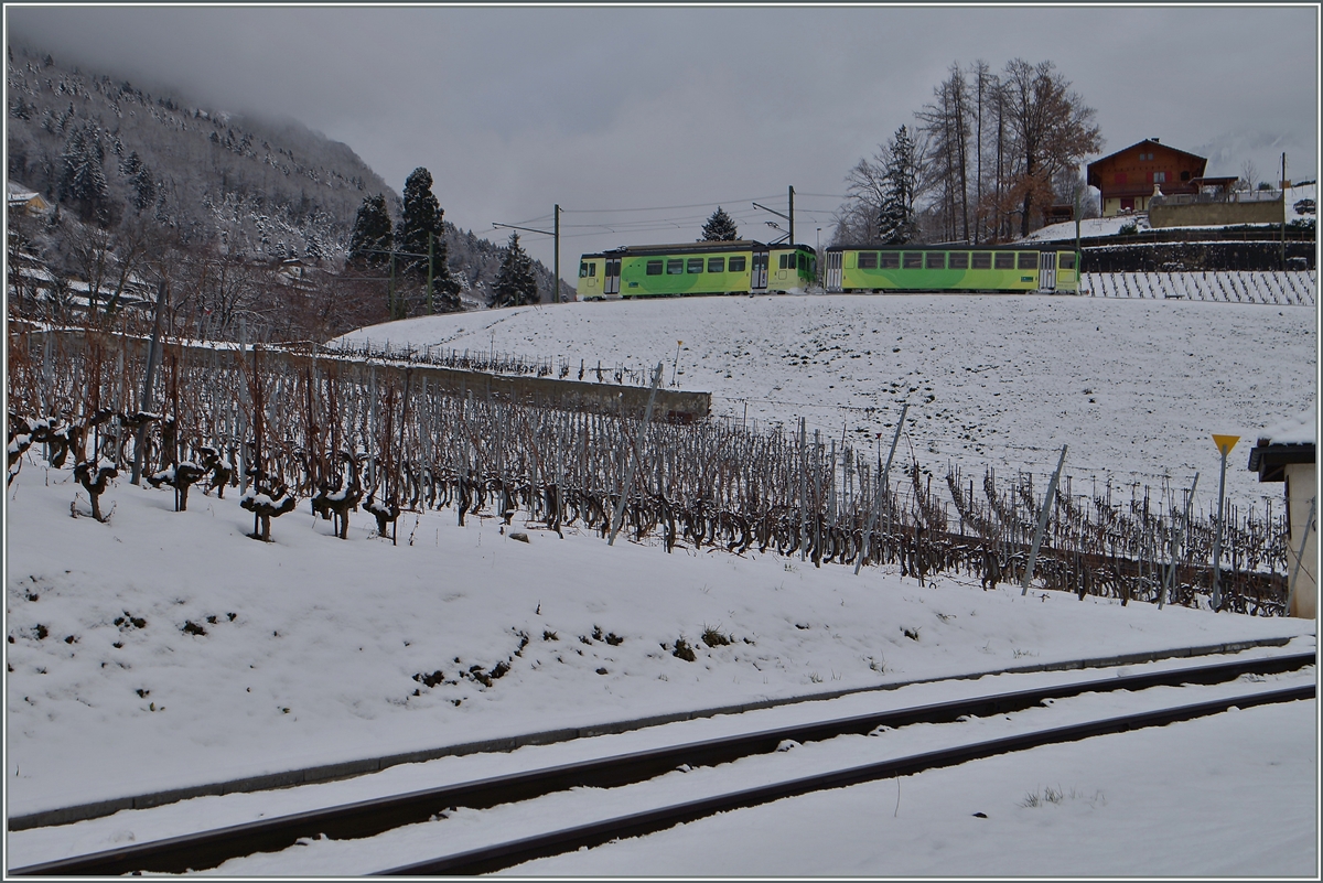 Over Aigle is running a ASD local train on the way to Les Diablerets.
02.02.2015