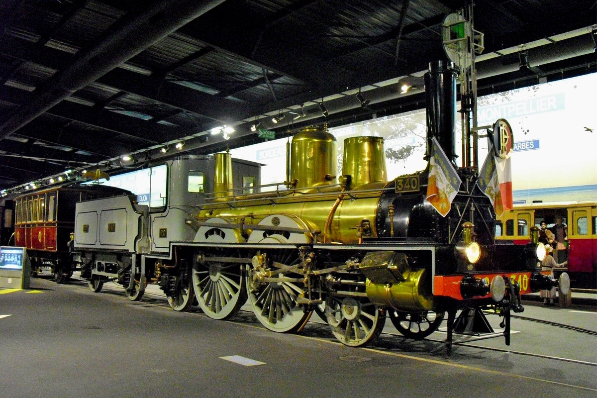 Paris-Orleans 340 stands in the Cité du Train in Mulhouse on 24 September 2010.