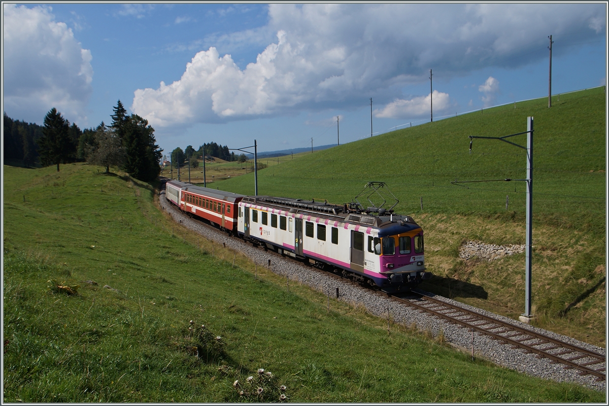 PBr (Travys) local train near Les Charbonières.
05.09.2014