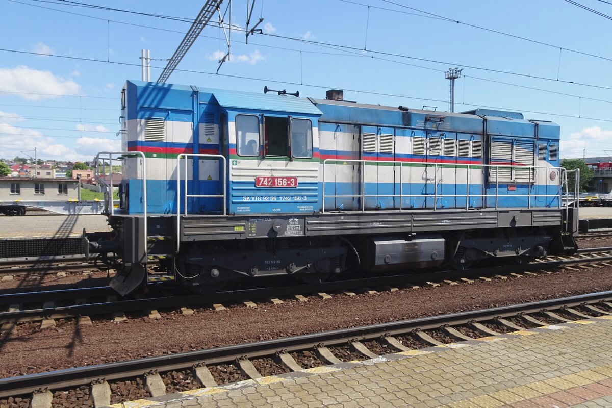 Portrait shot on VTG Slovakia 742 156 at Poprad-Tatry on 23 June 2022.