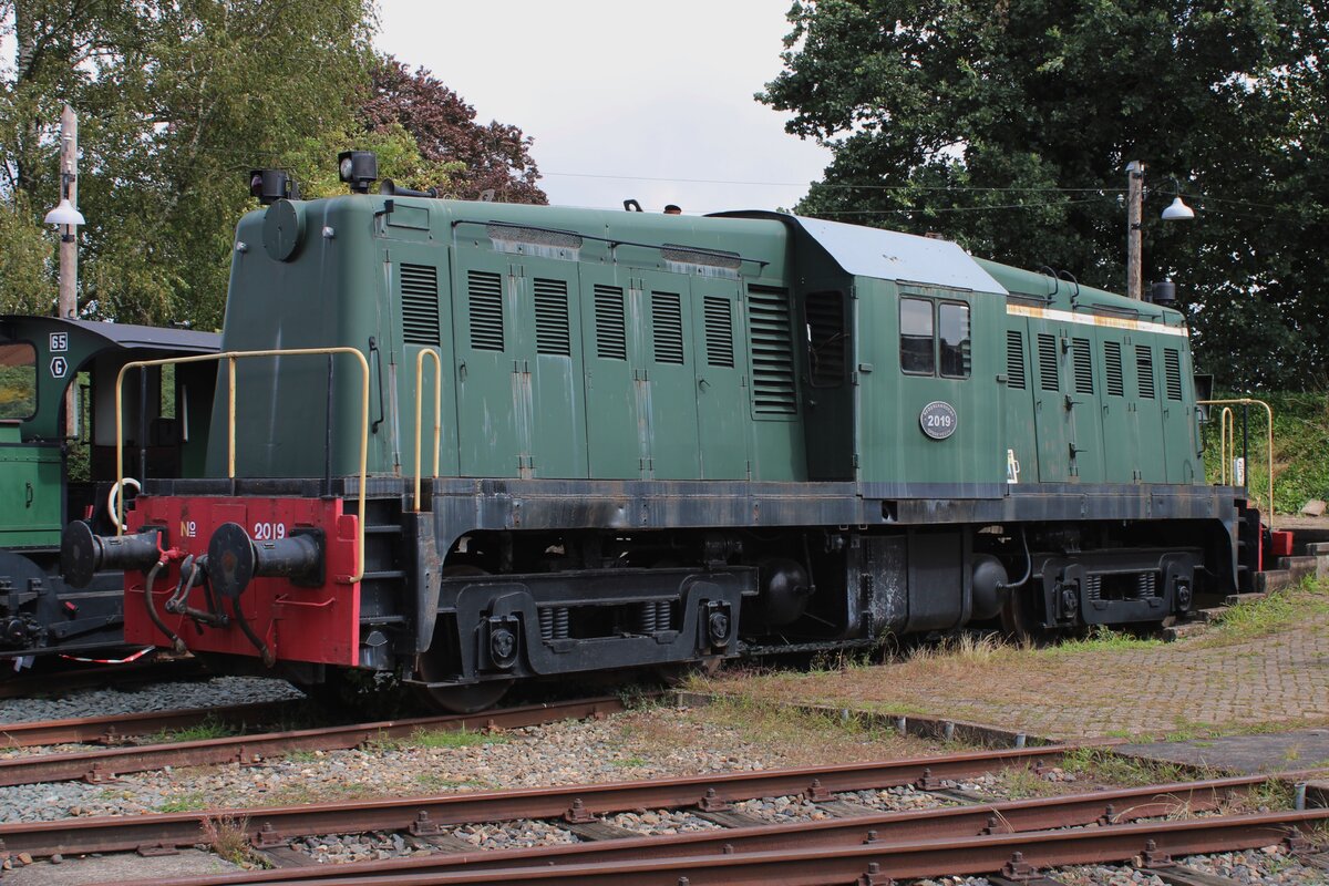 Quasi former NS 2019 stands in Beekbergen, head quarters of the VSM, on 28 July 2023.