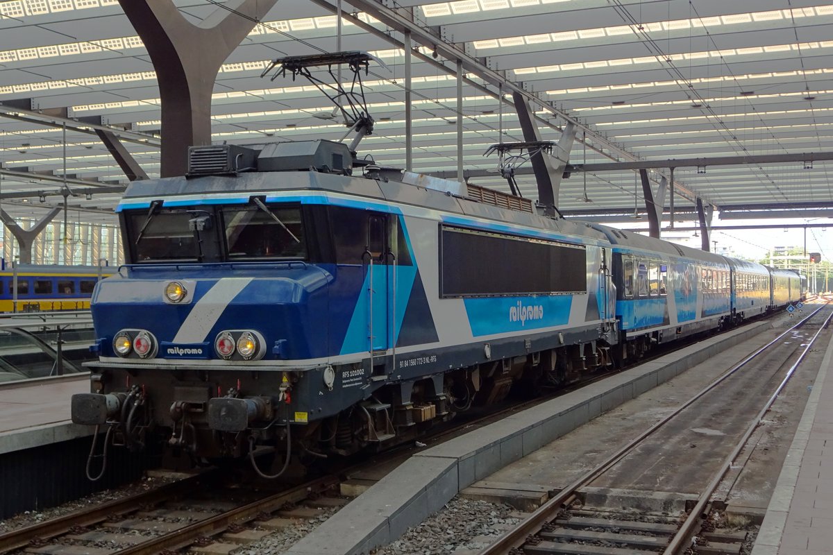 RailPromo 101002 stands in Rotterdam Centraal on 18 May 2019.