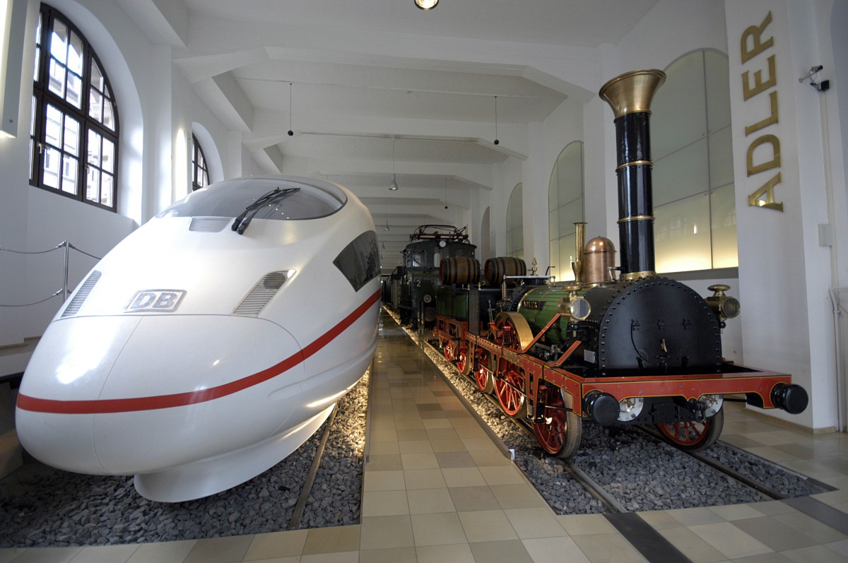 Railway Museum in Nuremberg (Nürnberg). Date: 16. July 2008