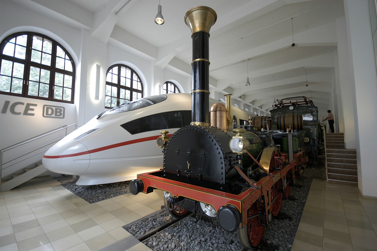 Railway Museum in Nuremberg (Nürnberg). Date: 16. July 2008