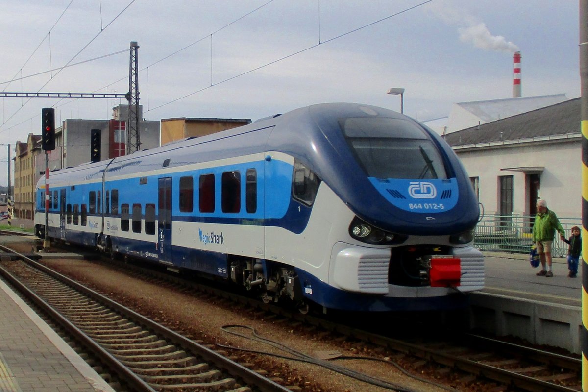 RegioShark 844 012 quits Ceske Budejovice on 23 September 2018.