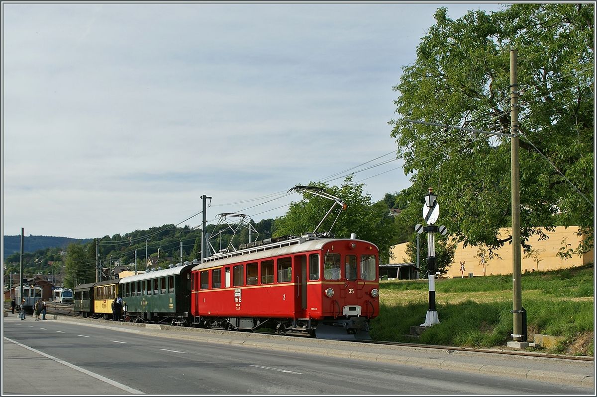 RhB ABe 4/4 N 35 by Blonay.
12. 06.2011