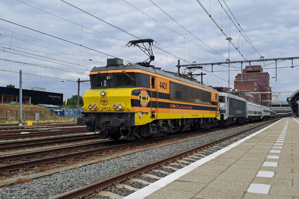 RRF 4401 stands at Amersfoort on 1 August 2026. This loco will be transferred to Rail Experts RXP.