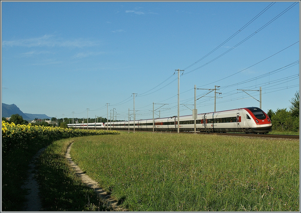 SBB ICN between Lengnau and Pietrelen.
31. 07.2013