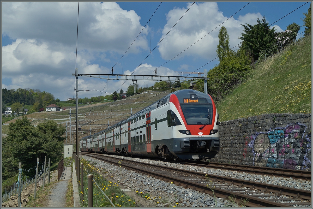 SBB RABe 511 between Bossière and Grandvaux.
23.04.2014