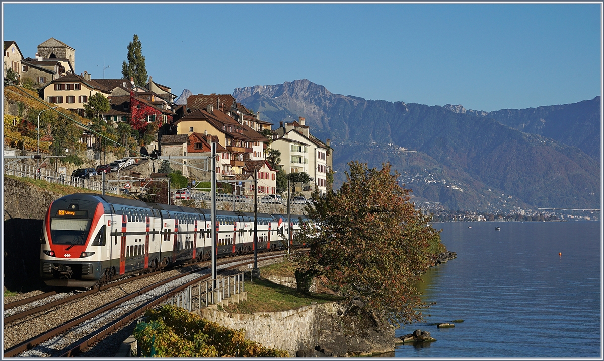 SBB RABe 511 on the way to Vevey by St Saphorin.
16.10.2017