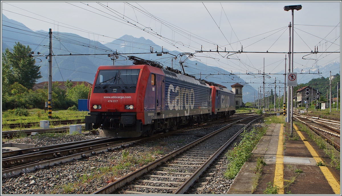 SBB Re 474 in Domodossola. 
13.05.2015