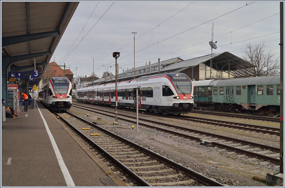 SBB  Seehas  RABe 521 in Konstanz. 

10.12.2019