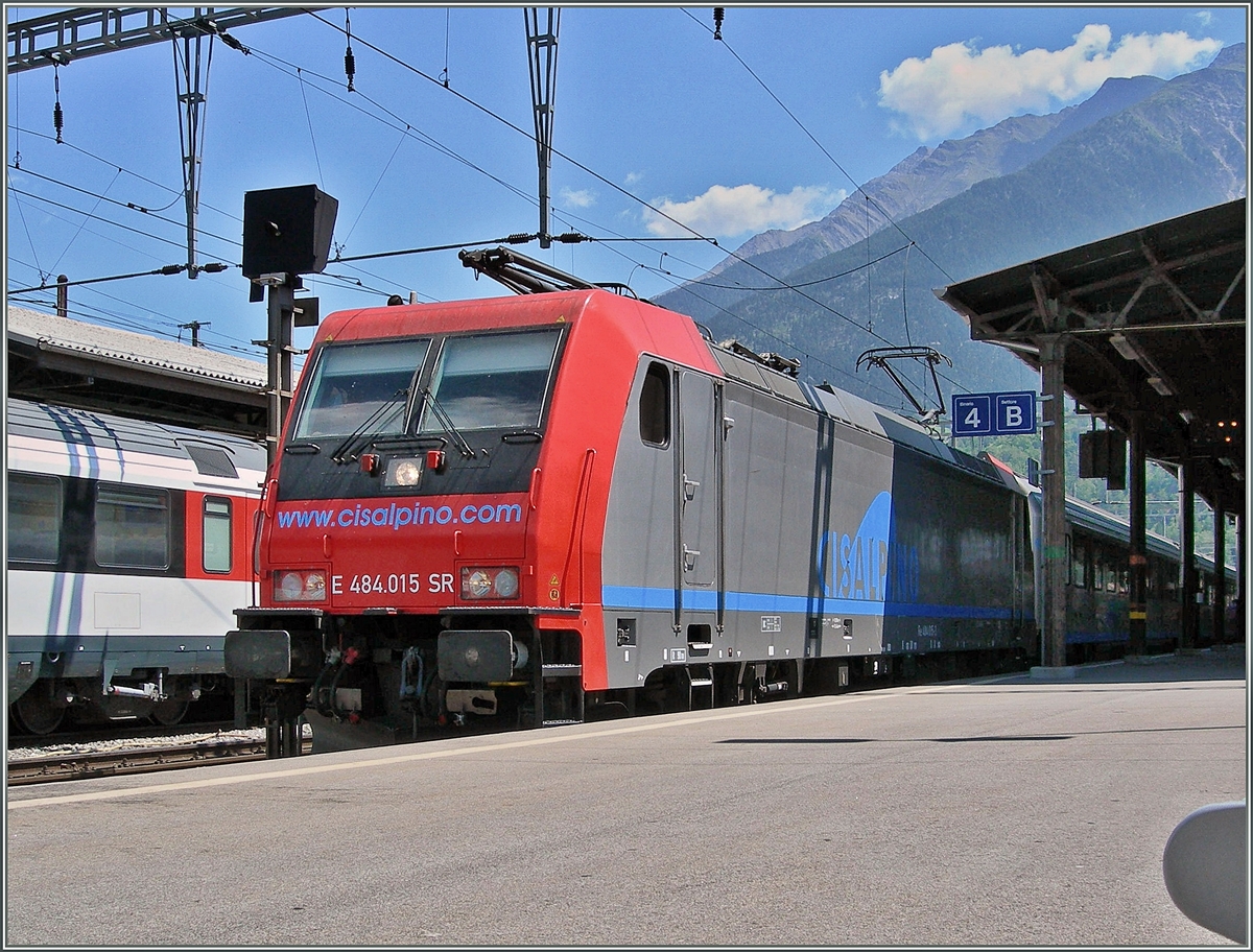 SBB/CIS Re 484 015 in Brig. 
11.07.2006