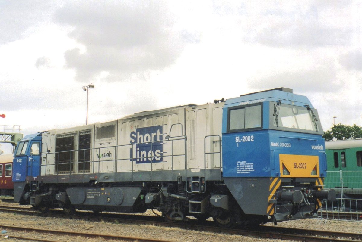 ShortLines 2002 stands at Roosendaal-Goederen during an exhibition on 2 July 2004. 