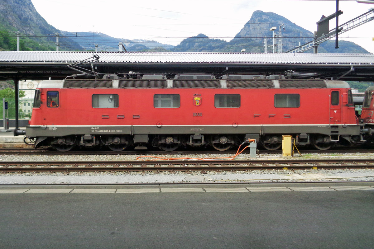 Side view on 11680 at Brig on 27 May 2019.
