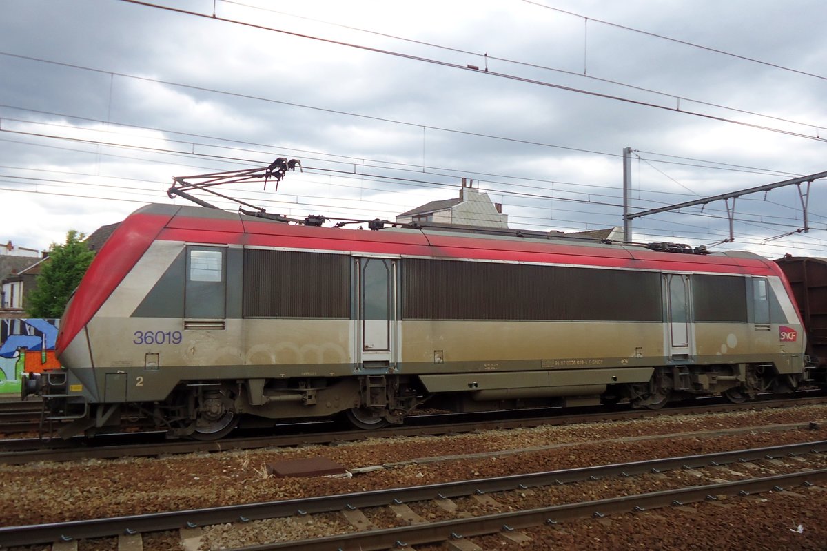 Side view on 36019 passing through Antwerpen-Berchem on 18 June 2014.