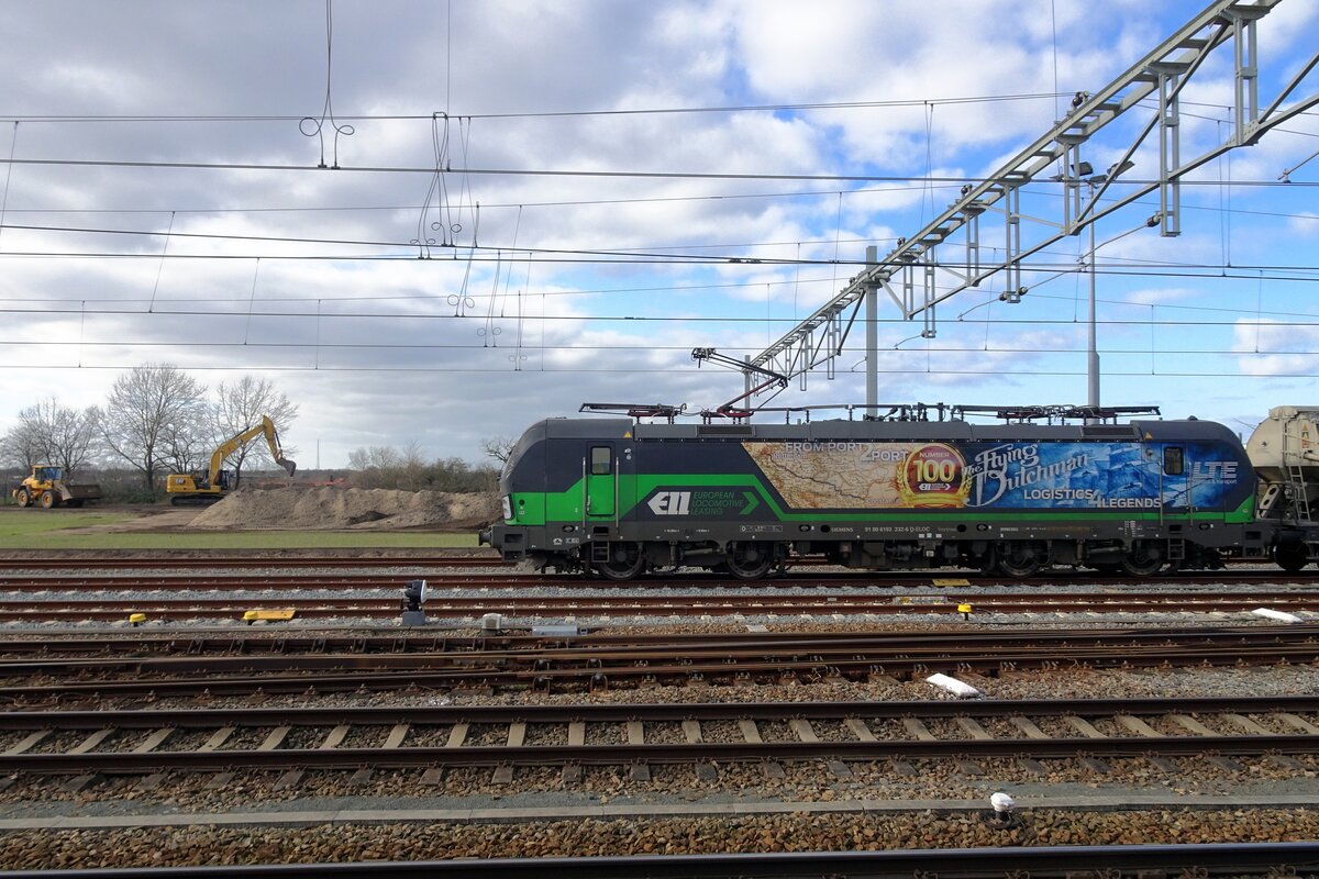 Side view on LTE 193 232 Flying Dutchman at Nijmegen on 11 February 2022.