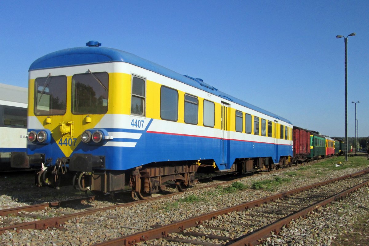 SNCB 4407 has found a new refuge with the CFV3V at Mariembourg, where she was photohgraphed on 21 September 2019.