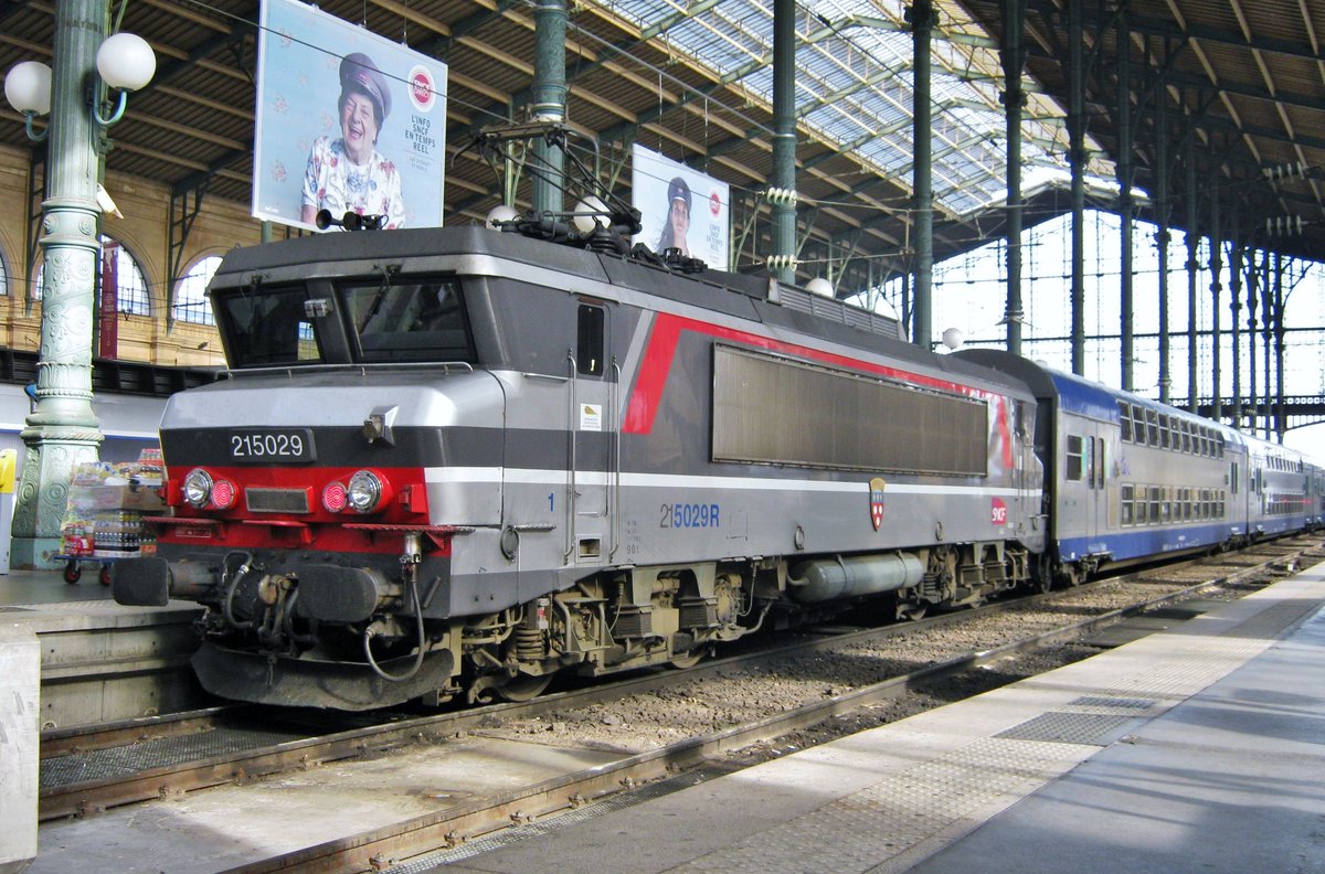 SNCF 15029 stands in Paris Gare du Nord on 16 September 2011.